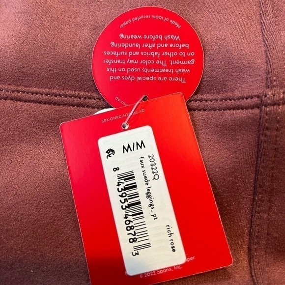 NWT SPANX Faux Suede Leggings - Picture 6 of 7